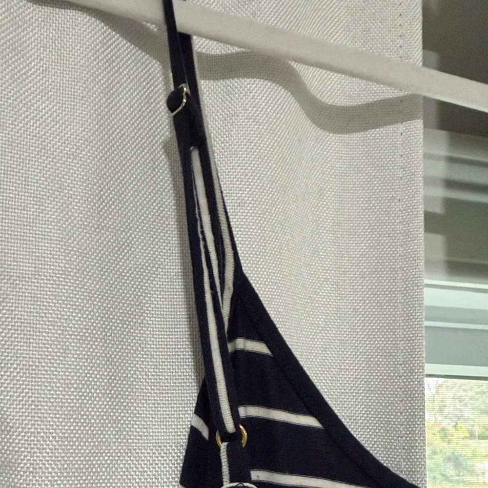 Calvin Klein Black and White Striped Maxi Dress - Picture 4 of 7